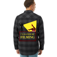 Id Rather Be Filming Movie Director Film Maker Print Classic  Girl Cut Flannel Shirt | Artistshot