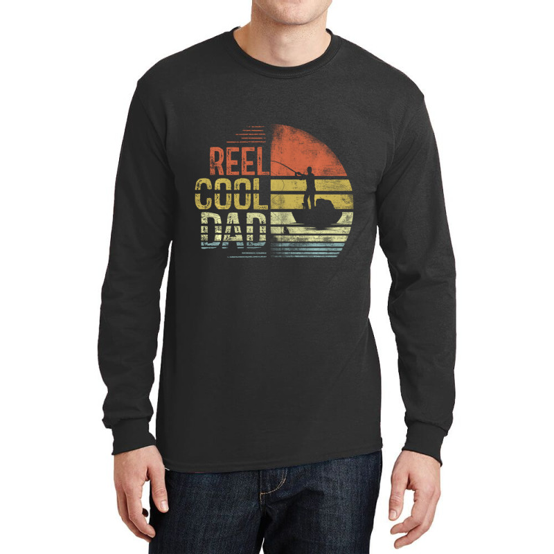 Limited Edition Reel Cool Dad Fisherman Daddy Father's Day Fishing Long Sleeve Shirts by Bostic Walling | Artistshot