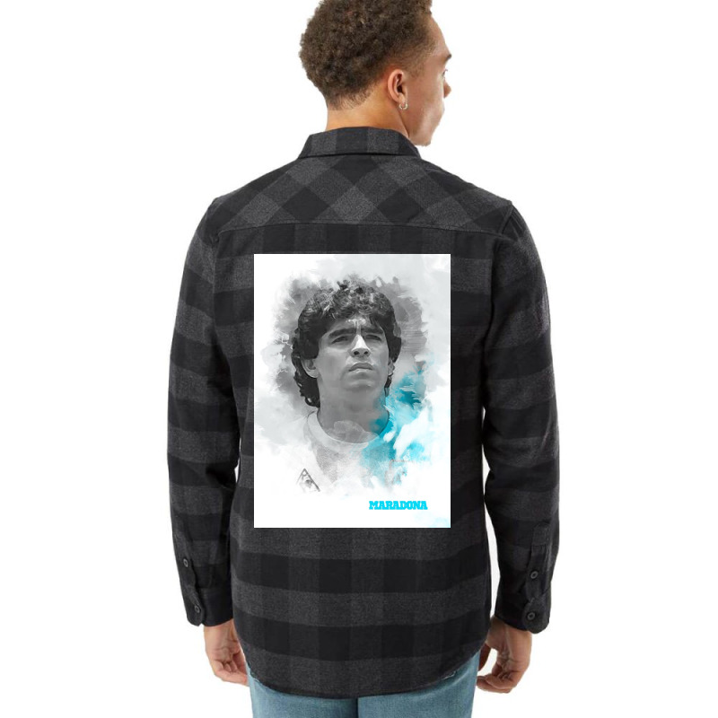 Maradona Painting Art Flannel Shirt | Artistshot