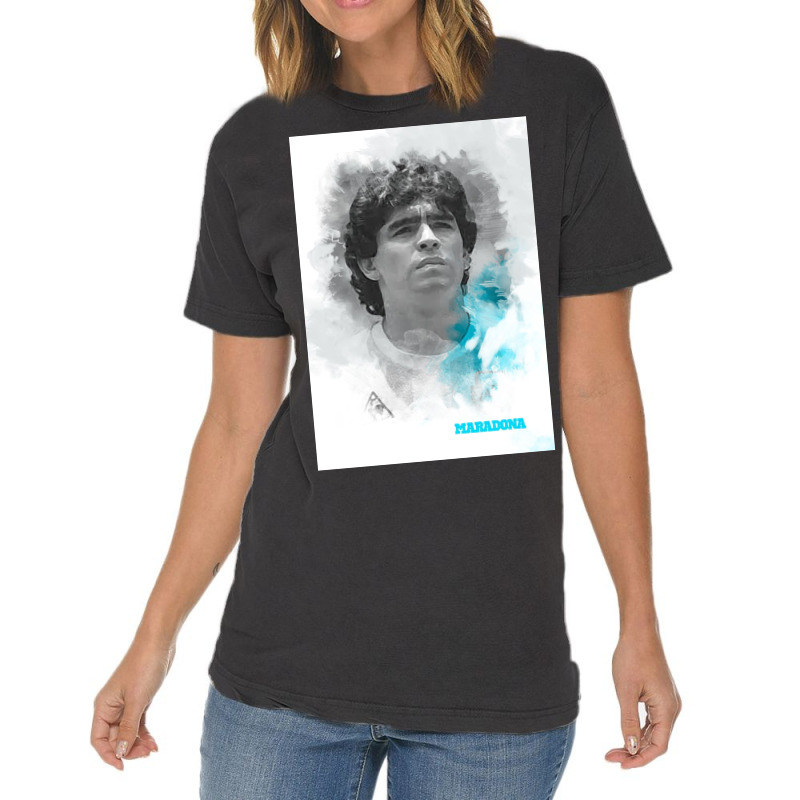 Maradona Painting Art Vintage T-shirt | Artistshot