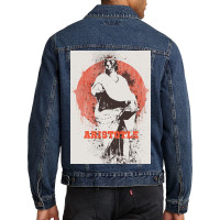 Aristotle Watercolor Art Men Denim Jacket | Artistshot