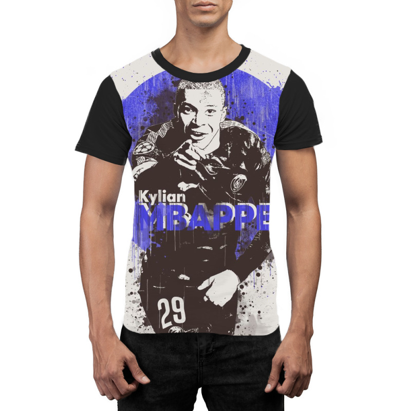 Kylian Mbappe Painting Graphic T-shirt | Artistshot