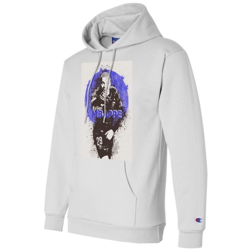 Kylian Mbappe Painting Champion Hoodie | Artistshot