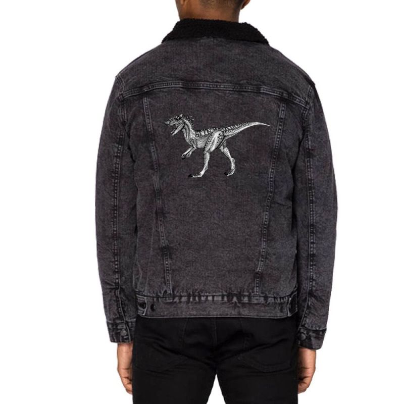 Ark Allosaurus 1 Unisex Sherpa-lined Denim Jacket | Artistshot