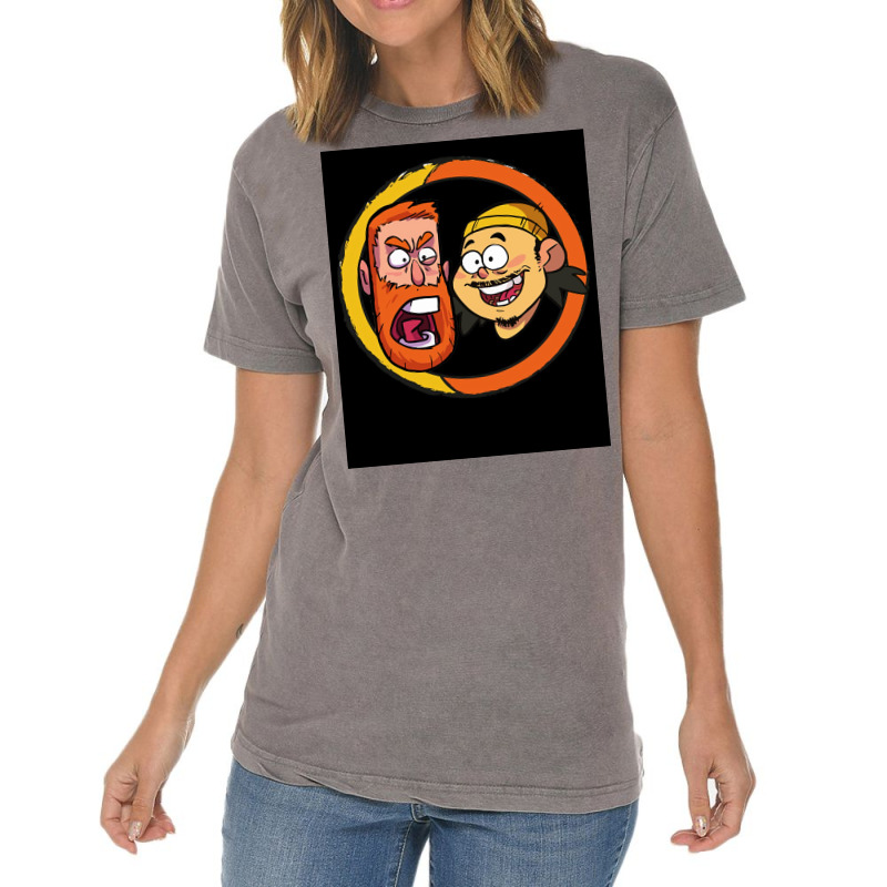 Bad Friends Andrew Santino Amp Bobby Lee Circle Design Poster Girl Vintage T-shirt | Artistshot