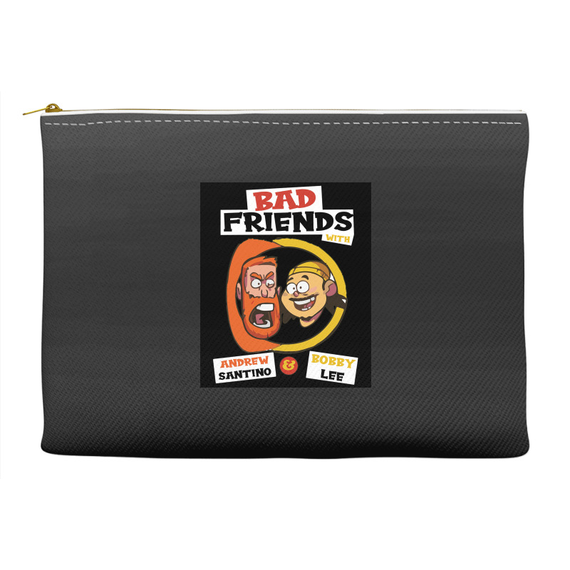 Bad Friends With Andrew Santino Amp Bobby Lee Poster 70s Accessory Pouches | Artistshot