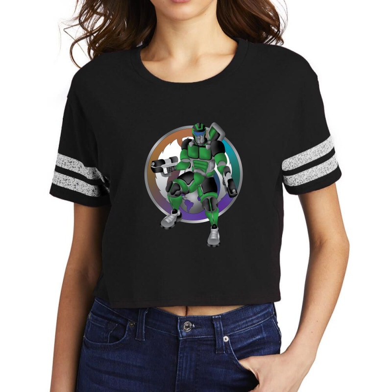 Legendary Futuristic Super Soldier  Gu 7 Scorecard Crop Tee by KenASoucie | Artistshot