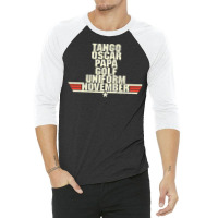 Top Gun Alphabet 3/4 Sleeve Shirt | Artistshot