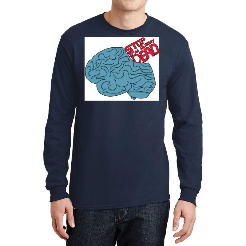 Blue Brains Poster Travel Long Sleeve Shirts | Artistshot