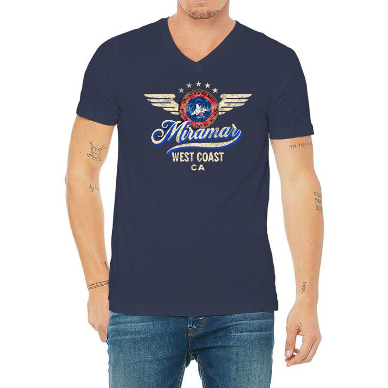 Top Gun Miramar California V-neck Tee | Artistshot