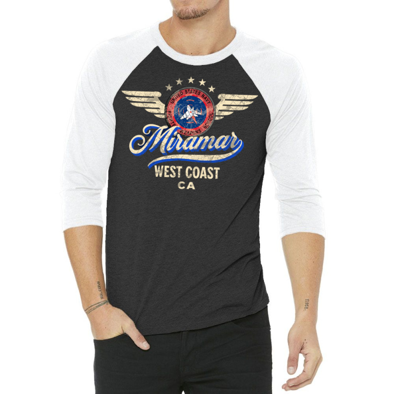 Top Gun Miramar California 3/4 Sleeve Shirt | Artistshot