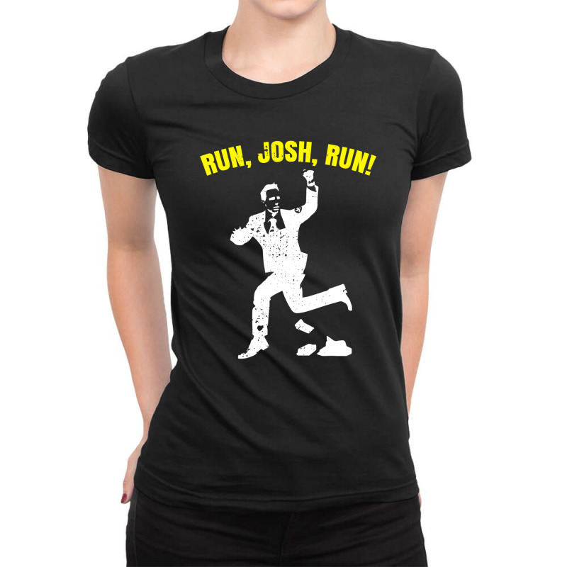 Josh Hawley Run Free Funny Josh Hawley Running Ladies Fitted T-Shirt by plavouryu5 | Artistshot