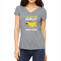 Josh Hawley Run Free Funny Josh Hawley Running Oops Women's V-neck T-shirt | Artistshot