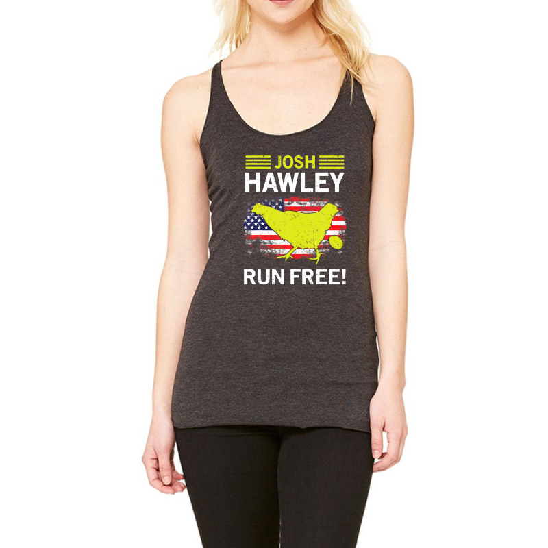 Josh Hawley Run Free Funny Josh Hawley Running Oops Racerback Tank by plavouryu5 | Artistshot