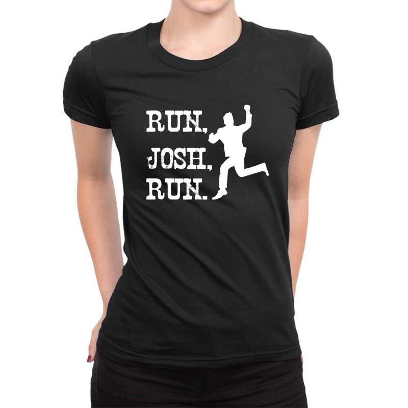 Josh Hawley Run Free Funny Josh Hawley Running Meme Trendy Ladies Fitted T-Shirt by plavouryu5 | Artistshot