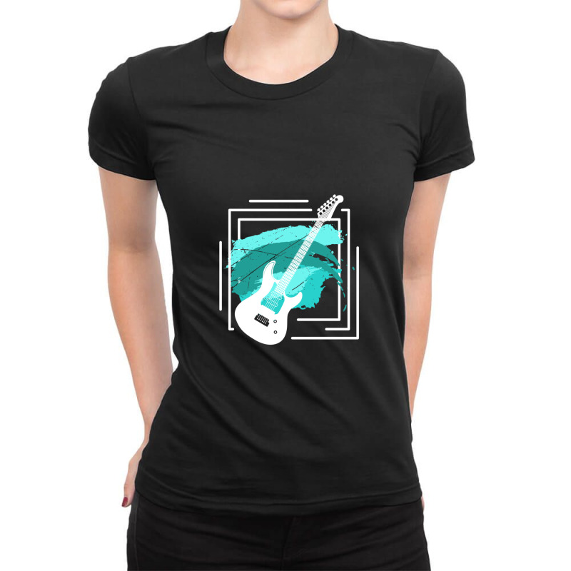 Guitar Gift Guitarist Musical Instrument 12 Ladies Fitted T-Shirt by SiroBrandonSoto | Artistshot