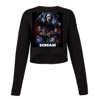 Scream Horror Movie Artwork Cropped Sweater | Artistshot