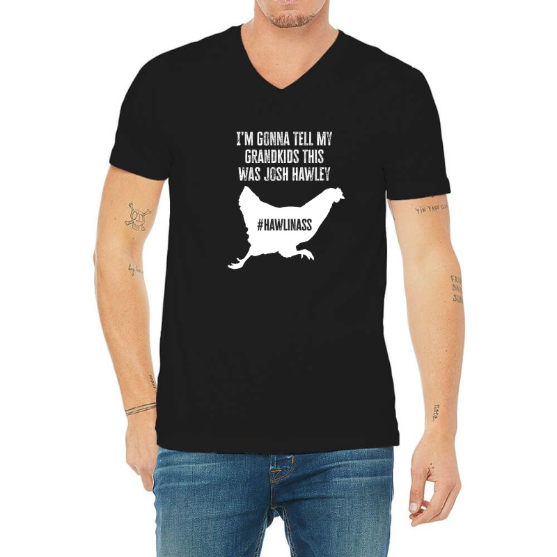 Josh Jan 6 Hawley Chicken Running Away V-Neck Tee by plavouryu5 | Artistshot