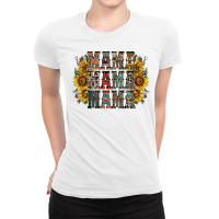 Mama Sunflower Western Ladies Fitted T-shirt | Artistshot