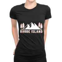 Trending Retro Vintage Rhode Island Usa Ladies Fitted T-shirt | Artistshot