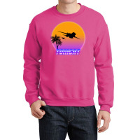 F 14 Tomcat   Sunset Flight Crewneck Sweatshirt | Artistshot