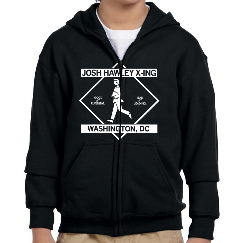 Josh Hawley Run Free Funny Josh Hawley Running Youth Zipper Hoodie by plavouryu5 | Artistshot