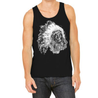 Native American Portrait T  Shirt Native American Chief Black And Whit Tank Top | Artistshot