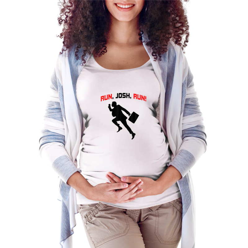 Josh Hawley Run Free Funny Josh Hawley Running Maternity Scoop Neck T-shirt by plavouryu5 | Artistshot