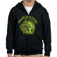 Hot Trend This Kid Loves To Fish Heart Fishing Youth Zipper Hoodie | Artistshot