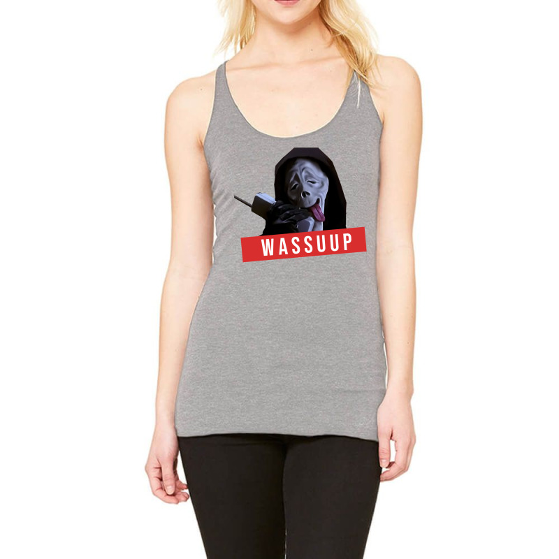 Wassup Scream Scary Movie Fun Racerback Tank by sofiahakchayf | Artistshot