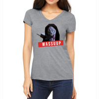 Wassup Scream Scary Movie Fun Women's V-neck T-shirt | Artistshot