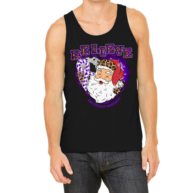 Hot Trend Sarcoidosis Awareness Awareness - Santa Believe Leopard Chri Tank Top | Artistshot