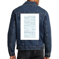 Shipping Forecast As Heard Of Radio 4  Quote Nature Green Men Denim Jacket | Artistshot