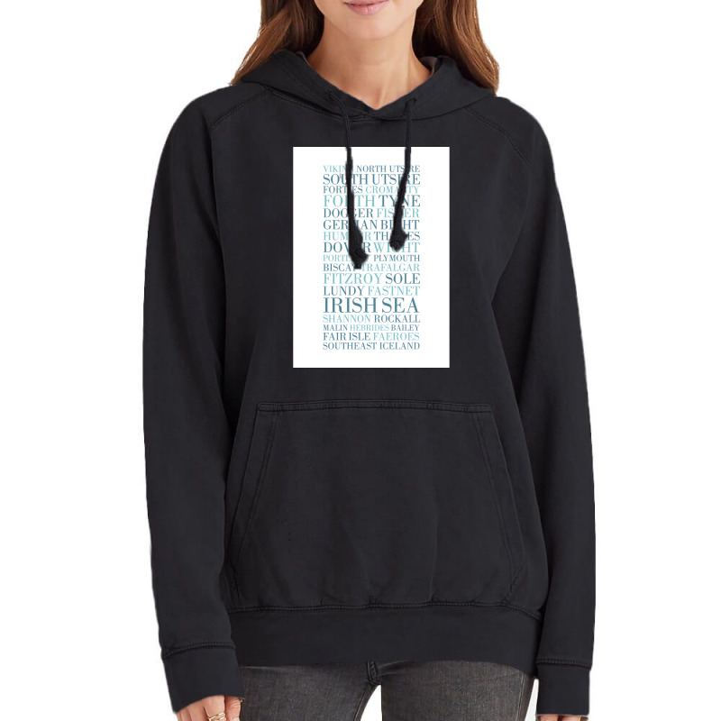 Shipping Forecast As Heard Of Radio 4  Quote Nature Green Vintage Hoodie | Artistshot