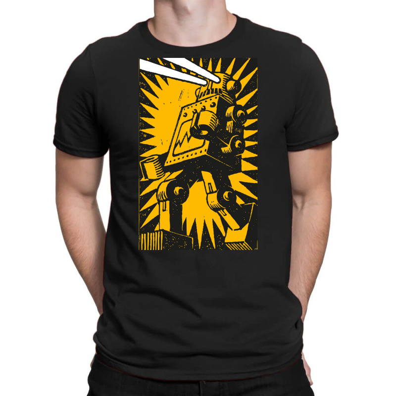 Black Robot T-Shirt by juncajfaldux | Artistshot