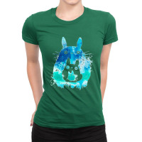 Copy Of New Mmtotoro Studio Ghiblimm Ladies Fitted T-shirt | Artistshot