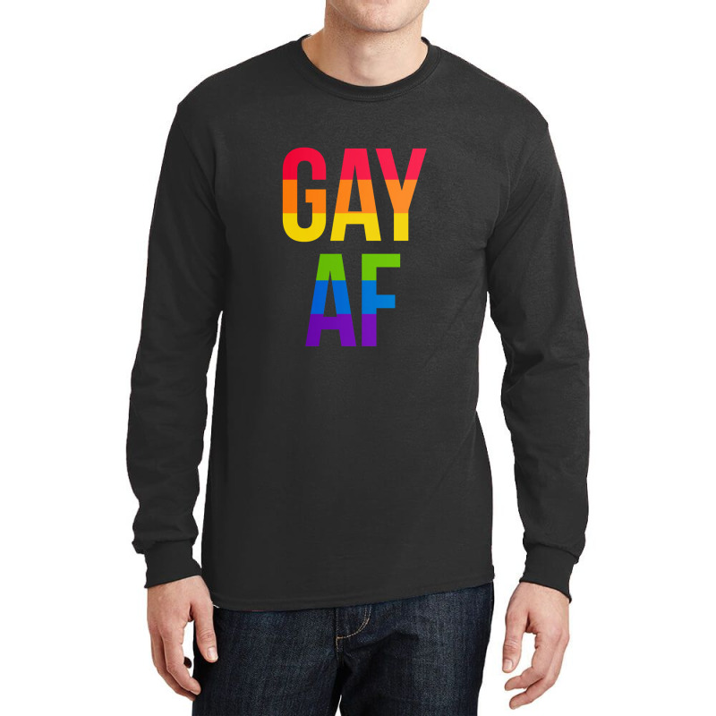 Gay Af Long Sleeve Shirts | Artistshot