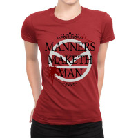 Manners Maketh Man Ladies Fitted T-shirt | Artistshot