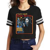 Lets Watch Scary Movies Scream Horror Scorecard Crop Tee | Artistshot