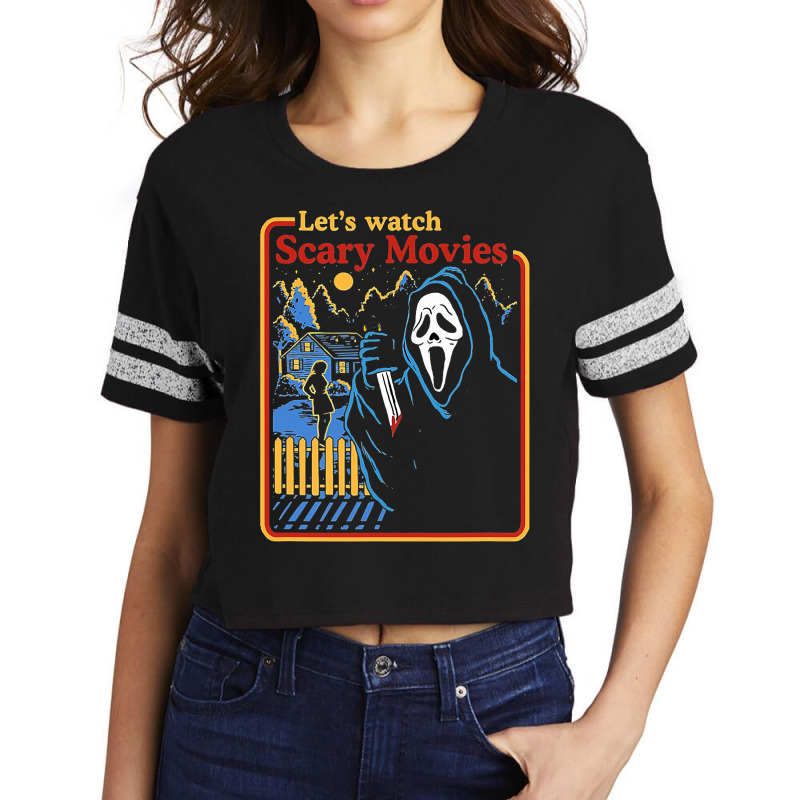 Lets Watch Scary Movies Scream Horror Scorecard Crop Tee by strejaclaiet | Artistshot