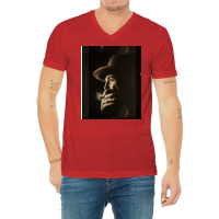 Daniel Plainview Charcoal V-neck Tee | Artistshot