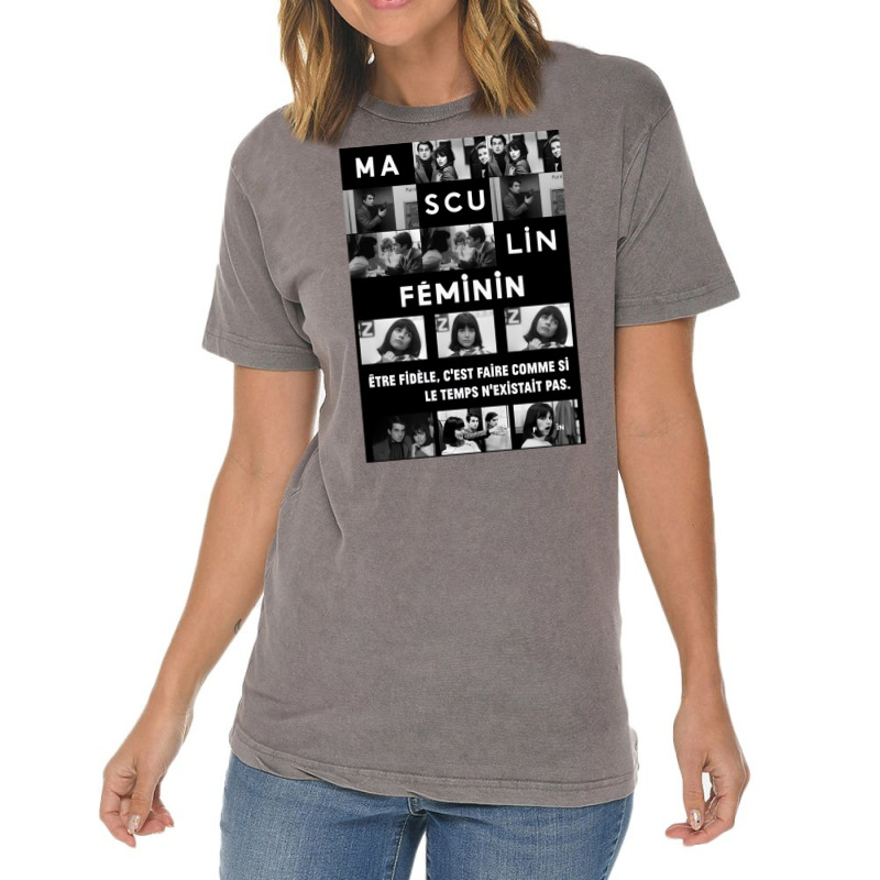 Masculin Féminin (1966 Film) Jean Luc Godard Vintage T-Shirt by zainisyrinez | Artistshot