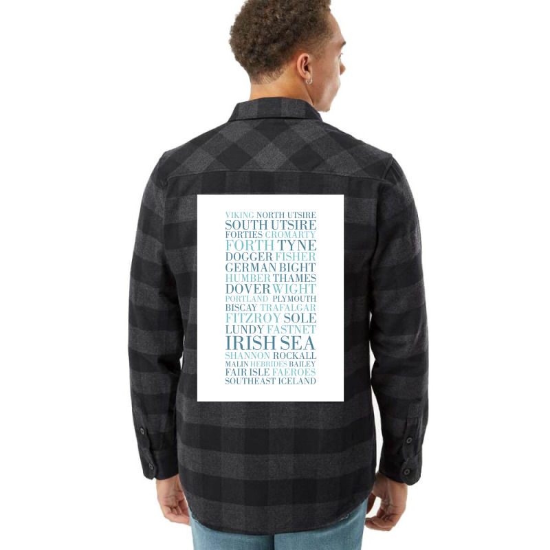 Shipping Forecast As Heard Of Radio 4  Gift Music Flannel Shirt | Artistshot