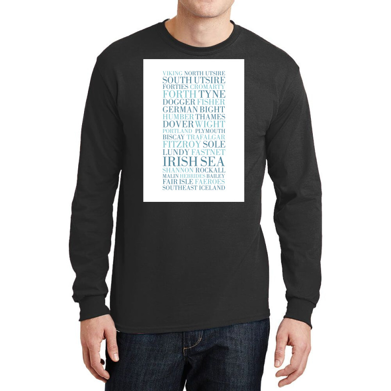 Shipping Forecast As Heard Of Radio 4  Gift Music Long Sleeve Shirts | Artistshot