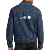 Hockey Beer Mug Of Beer Is Love Athlete Gift Idea 10 Men Denim Jacket | Artistshot