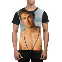 Ian Somerhalder Damon Salvatore . Graphic T-shirt | Artistshot