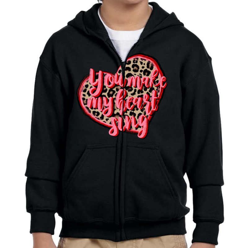 Valentine Youth Zipper Hoodie | Artistshot