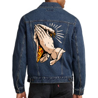 Holy Pizza Men Denim Jacket | Artistshot