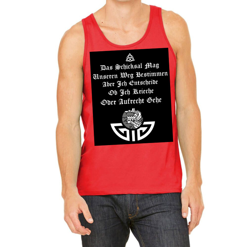 Nordic Viking Warrior Quotes Fate May Determine  Humor 70s Tank Top | Artistshot