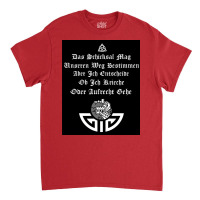 Nordic Viking Warrior Quotes Fate May Determine  Humor 70s Classic T-shirt | Artistshot